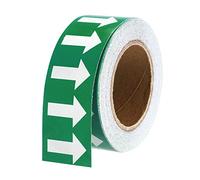 PATIKIL Bianco Verde Colore Freccia Nastro Vinile Adesivi Freccia Etichette 50mm/1" per Pipa Marcatori, 1 Rotolo