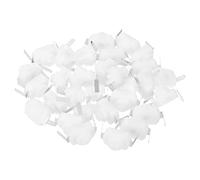 PATIKIL Blocco Pressostato Pulsante Interruttore 30pz Piegato Perno On/Off Autobloccante CC 30V 1A Micro Controllo Interruttore per Torcia Elettrica Lampada Parete Uscita Fai-da-te Bianco