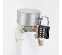 PATIKIL Blocco Rubinetto Esterno, Dispositivo di Blocco Valvola di Sicurezza per Rubinetto Dell'Acqua con Copertura di Protezione e Lucchetto a Combinazione per Prevenire Il Furto d'Acqua