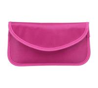 PATIKIL Borse Faraday, Pochette Chiave di Blocco Segnale da 6.5" Protezione Antifurto per Auto Cellulare Rfid Gps Portafoglio Schermatura per Privacy Delle Carte, Rosso Rosa