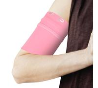 PATIKIL Bracciale Universale Per Corsa Manica 6.69"x3.94", Bracciali Per Cellulare Manica Con Tasca Con Cerniera Per Chiavi Auricolari Carte Di Credito Sport Palestra Allenamenti(S, Rosa)