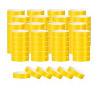 PATIKIL Braccialetti Carta per Eventi, 1200Pz Braccialetti Festa Neon, Braccialetti Impermeabili Colorati Identificazione Concerti, Braccialetti Polso per Ingresso Bar Gialli