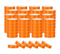 PATIKIL Braccialetti Carta per Eventi, 1200Pz Braccialetti Festa Neon, Braccialetti Impermeabili Colorati Identificazione Concerti, Braccialetti Polso per Ingresso Bar Arancione