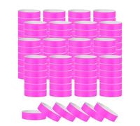 PATIKIL Braccialetti Carta per Eventi, 1200Pz Braccialetti Polso Feste Neon, Braccialetti Identificativi Concerti Impermeabili Colorati, Fasce Mano per Ingresso Bar, Viola Fluorescente