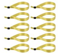 PATIKIL Braccialetti da Polso Monouso in Tessuto per Eventi, 100pz Braccialetti da Polso Regolabili in Tessuto Colorato per Concerti Club Feste, Tono Oro, 13,8"x0,6"