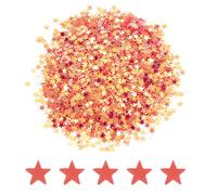 PATIKIL Brillantini a Stella 4mm 100g Olografico Spesso Laser Rosso
