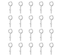 PATIKIL Bulloni Ad Occhio M8x40mm Con Dadi, 20 Pezzi Bulloni Ad Occhio A Spalla Girevole Per Sollevamento In Acciaio Al Carbonio Filettati Per Cavi Fili Luci Sospese