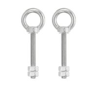 PATIKIL Bulloni Occhiello Golfari, 2pz M12x80 Vite Bullone Spallamento Sollevamento Acciaio Inossidabile 304 Vite Filettata Anello Spalla con Doppi Dadi Fissi per Sollevamento Sospeso
