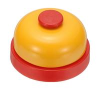 PATIKIL Campanello di chiamata, da 7,2 cm, piccolo, da scrivania, per reception, bancone, cena, bar, hotel iochi, colore giallo scuro, confezione da 1