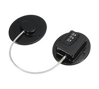 PATIKIL Cancello Chiusure Adesivo Frigorifero Serratura 3 Cifra 190mm Lunga Stringa 75x62mm per Cucina Elettrodomestici, Mobili, Scorrevoli Armadi, Cassetti con Forte Adesione Nero