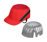 PATIKIL Cappello rigido di sicurezza da 60 cm, accessorio per casco da costruzione, industriale, traspirante, in poliuretano, per sport all'aria aperta, lavoro, rosso