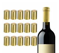 PATIKIL Cappuccio Termoretraibile In PVC 33x50mm 60 Pezzi Sigillatore Per Bottiglie Baccello Termoretraibili Per Vino Per Cantine Vino Uso Domestico Feste Bottiglie Olio Oro