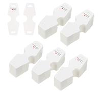 PATIKIL Carte Espositrici per Collane, 500 Pz Cartoncino Autoadesivo Carte Espositrici per Bracciali Gioielli per l'Esposizione di Gioielli Vendita Pendente Orecchini Fasce, Bianco