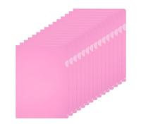 PATIKIL Cartellina a L Formato A4, 40Pz Buste Porta Documenti Trasparenti Cartella Portadocument Copertine Custodie Per Documenti Cartelle Ufficio, 8.7"x12.2", Rosa