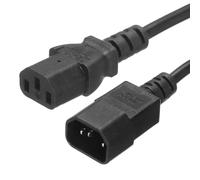 PATIKIL Cavo di Alimentazione AC a 3 Poli Maschio C14 a Femmina C13 0.75mm² 0.5m 1.6 Piedi 250V 10A Cavo Prolunga PDU per Laptop Elettronica TV Computer Stampante Radio Monitor
