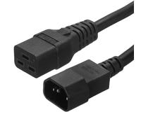 PATIKIL Cavo di Alimentazione AC a 3 Poli Maschio C14 a Femmina C19 2.5mm² 2m 6.6 Piedi 250V 10A 16A Cavo Prolunga PDU per Laptop Elettronica Computer Stampante Radio Monitor