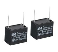 PATIKIL CBB61 Soffitto Ventilatore Condensatore, 2pz 3.5uF 450V AC 50/60HZ 2 Pin 38x20x31mm per Aria Condizionatore Ventilatore Motore Stella Run Condensatori