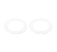 PATIKIL Cerchio di Finitura in Metallo per Guasti, 2 Pezzi 3.78" OD 2.6" ID Cerchio Circolare per Copertura Luce a Incasso per Illuminazione a Incasso, Bianco Opaco