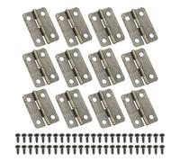 PATIKIL Cerniere a Scatto Piccole 1 Pollici, 12pz Mini Cerniera per Scatole Gioielli con Viti per Scatole Gioielli in Legno Armadietto Cassetti Porte Cancelletto, Marrone