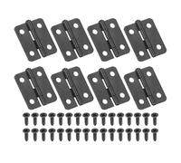 PATIKIL Cerniere a Scatto Piccole 3/4 Pollici, 8pz Mini Cerniera per Scatole Gioielli con Viti per Scatole Gioielli in Legno Armadietto Cassetti Porte Cancelletto, Nero