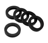 PATIKIL Chiave Cappucci Coperchi Ring, 20pz 0,9" Chiavi Identificatori Coperchi Codifica Tag Segnaline Rotondo Silicone Custodia per Ufficio Casa Appartamento, Nero