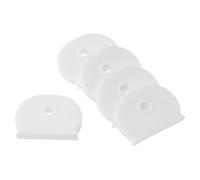 PATIKIL Chiave Cappuccio Coperchio, 15pz Semicerchio Chiave Identificatore Etichette per Identificazione Casa Chiavi Codifica Sistema, Bianco