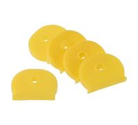 PATIKIL Chiave Cappuccio Coperchio, 20pz Chiavi Identificatori Coperchi Codifica Tag Segnalino Semicerchio Silicone Custodia per Ufficio Casa Appartamento, Giallo