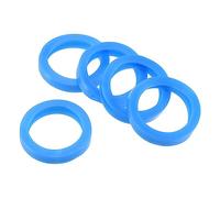 PATIKIL Chiave Cappuccio Copertura, 5pz 1.2" Rotondo Chiave Identificatore Etichette per Identificazione Casa Chiavi Codifica Sistema, Blu