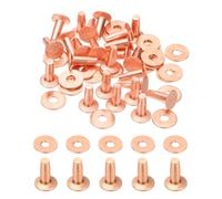 PATIKIL Chiodi per Abbigliamento 9x4x11mm, 24 Set Spikes per Chiodi e Spikes per Abbigliamento Rivetti in Pelle Burrs Fastener in Rame Viti in Metallo per la Realizzazione Tessuto