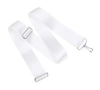 PATIKIL Cinghia Centrale Rete da Tennis 2" x7,2', Regolazione Cinghia Rete in Nylon Regolabile Altezza Regolabile con Fibbia per Parco, Stadio, Campo Pubblico, Bianco