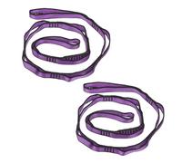 PATIKIL Cinghie a Catena a Margherita, 2pz Cinghia a Catena in Nylon Regolabile Cinghia Arrampicata Resistente con 8 Loop per Altalena Amaca Yoga Aereo, Viola
