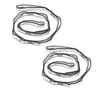 PATIKIL Cinghie a Catena a Margherita, 2pz Cinghia a Catena in Nylon Regolabile Cinghia Arrampicata Resistente con 8 Loop per Altalena Amaca Yoga Aereo, tonalità Argento