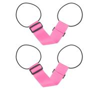 PATIKIL Cinghie per Bagagli, 2Pz Cinghie per Valigia, Cintura Regolabile per Aggiungere Una Borsa, Facile Trasportare, Cinghia Elastica, Maniglia per Borsa, Zaino, Rosa