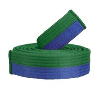 PATIKIL Cintura di Rango Colorata Taekwondo, 1.6" x8.5Ft 2.6M Cintura in Poliestere per Arti Marziali Judo Karate per la Pratica Dell'Insegnamento degli Allenatori, Verde-Blu