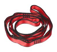 PATIKIL Cintura Estensibile Yoga Regolabile a Margherita da 22 Kn, 1,1 m, Cinghie in Nylon per Allenamento a Casa, Pilates e Ginnastica, Rosso