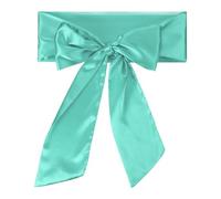 PATIKIL Cintura In Satin, 1 Pcs Cintura In Satin Liscia Per Matrimoni Feste Accessori Per Ballo Decorazioni Per Laurea Compleanno Fai Da Te Accessori Per Ritorno A Casa, Blu Lago