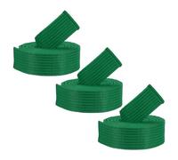 PATIKIL Cinture di Rango Colorate per Taekwondo, Confezione da 3 Cinture di Rango Colorate per Arti Marziali in Poliestere 1.6" x6Ft per l'Insegnamento e Pratica Allenatore, Verde