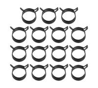 PATIKIL Clip a Molla per Tubi Flessibili da 20-22.5mm Od, 15Pz Clip a Molla a Tensione Costante Silicone per Tubi Aria Silicone Rigo Carburante Tubo Acqua, Nero