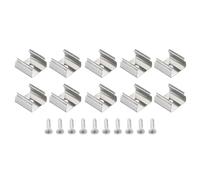 PATIKIL Clip per Strisce LED, Confezione da 40 Supporti di Montaggio in Acciaio Inossidabile con Viti per Cavi Luminosi RGB Neon 13mm-15mm