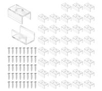 PATIKIL Clip per striscia luminosa a LED, 36 clip di fissaggio in plastica con viti in acciaio inossidabile 304 per cavi luminosi al neon RGB di larghezza 9,5 mm-10 mm