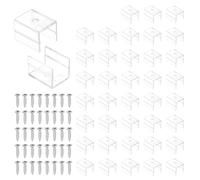 PATIKIL Clip per striscia luminosa a LED, 36 clip di fissaggio in plastica con viti in acciaio inossidabile 304 per cavi luminosi al neon RGB da 15,5 mm a 16,8 mm di larghezza