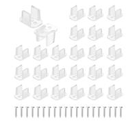 PATIKIL Clip per striscia luminosa a LED, 60 clip di fissaggio per staffa di montaggio, morsetti in plastica con viti in acciaio inossidabile 304 per nastro per cavi luminosi RGB al neon da 5 x 12 mm