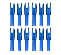PATIKIL Cocche per Frecce da Tiro con L'Arco da 4,2 mm, 12 Pezzi Inserti in Plastica per Coda di Freccia Sostituzione Nock per Caccia Tiro con Arco Composto Ricurvo, Trasparente Blu