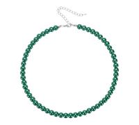 PATIKIL Collana Choker Finta Perline 8mm Plastica Anni 20 Verde | Gioielli di Moda, per Donna, per Regali Matrimoni Feste e Ballo