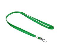 PATIKIL Collo Cordoncini 20pz Poliestere Piatto Cinghia Cordino con Clip Girevole Gancio per Ufficio Targhette Identificative Portachiavi Verde