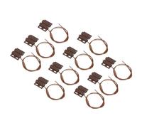 PATIKIL Commutatore Reed magnetici 10 Pacco NC Cablato Superficie Montato magnetici Contatto Interruttore per Porta Finestra Marrone