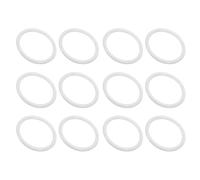 PATIKIL Confezione da 12 ring per Artigianato in Plastica da 1,97" Bianco | ring in Plastica Pp, per Sogni d'Oro, Macramè, Ghirlande Floreali, Fedi Nuziali Fai da Te