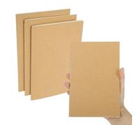 PATIKIL Confezione da 3 quaderni A5, formato A5, mini quaderni senza righe, formato A5, piccoli, 20 x 14 cm, 30 fogli, per uomini e donne, forniture per ufficio e viaggiatori, tonalità kraft