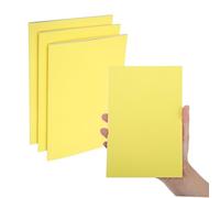 PATIKIL Confezione da 3 quaderni formato A5, mini quaderni tascabili, senza righe, formato A5, piccoli, 20 x 14 cm, 30 fogli, per uomini e donne, forniture per ufficio e viaggiatori, giallo
