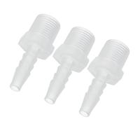 PATIKIL Connettore Maschio 3/8" G x Barb 1/4", 5 Pezzi Connettore Tubo Acquario dell"Aria, Accessori Acquario Adattatore per Raccordo a Compressione per Acqua Aria Carburante